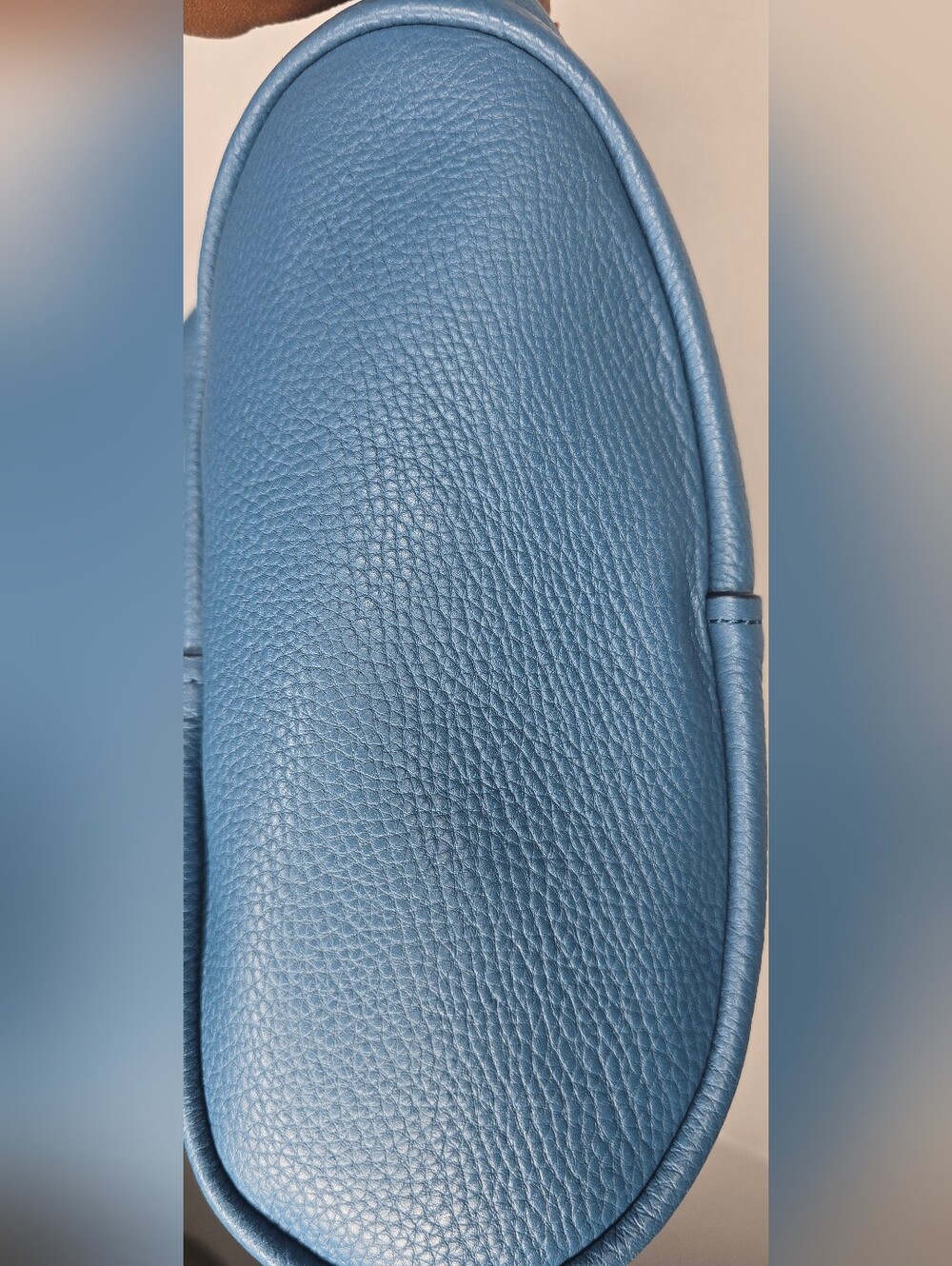 Michael Kors Sonny Medium Blue Pebbled Leather Hobo Shoulder Bag - Picture 7 of 8